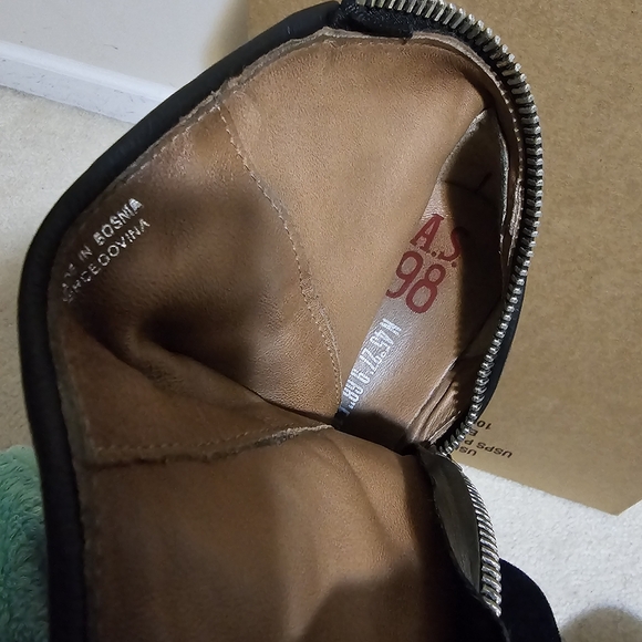 A.S.98 Jase black floral boots Sz. 8.5 - Picture 9 of 10